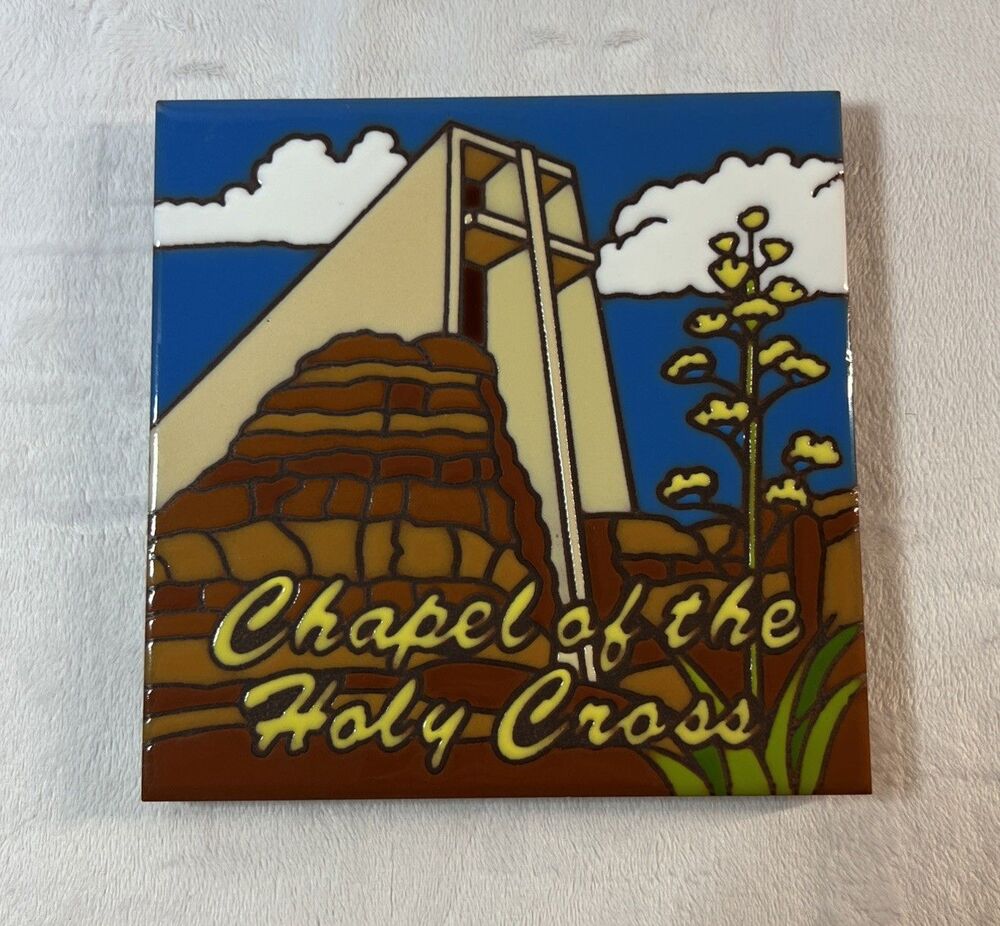 Chapel Of The Marks. Hand N Hand Designs Glazed Art Tile. Earthtones Tiles. - Picture 1 of 6